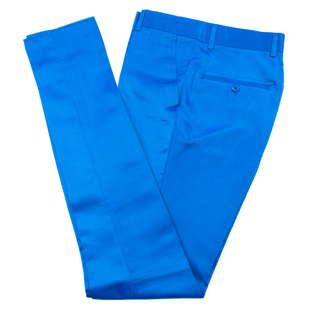 Athletic Fit Stretch Suit Pants - Solid Royal Blue
